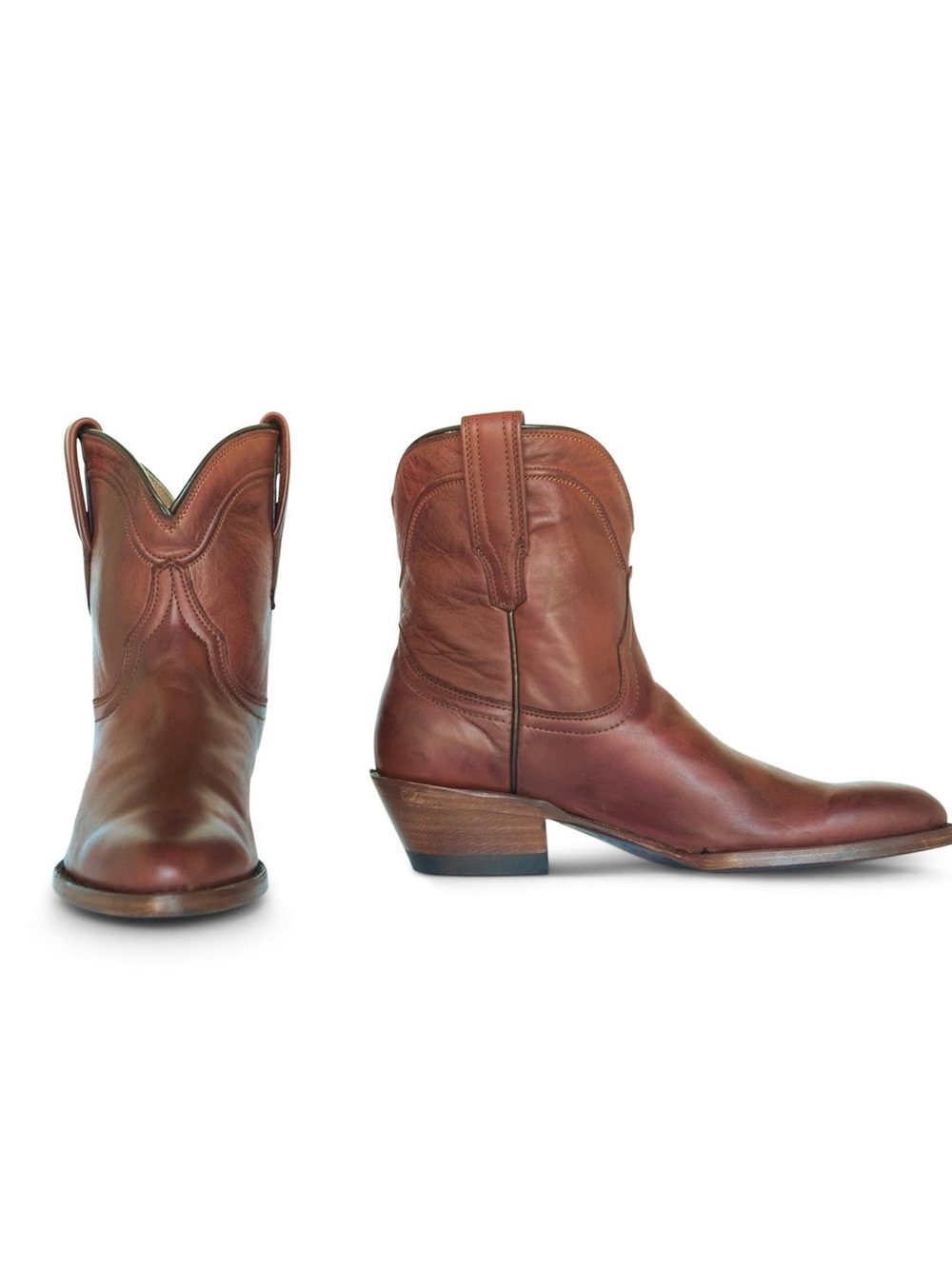 Tecovas The Penny Leather Boots in Bourbon Calf Sz 9